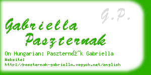 gabriella paszternak business card